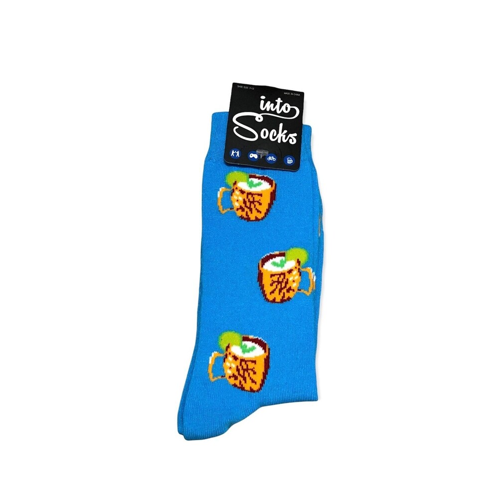 Into Socks Men's Crew Socks - Blue - One Size